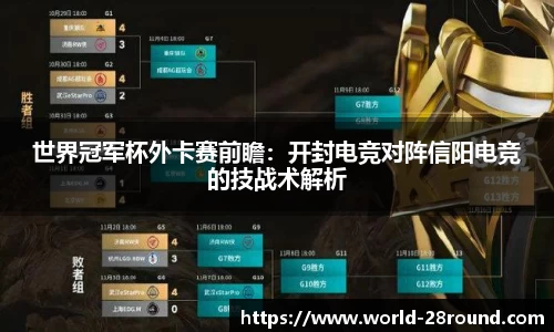 世界冠军杯外卡赛前瞻:开封电竞对阵信阳电竞的技战术解析